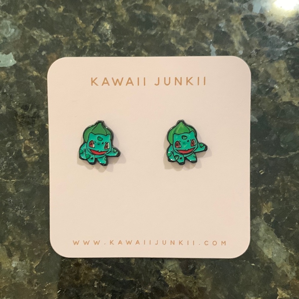 Bulbasaur Pokémon Earrings